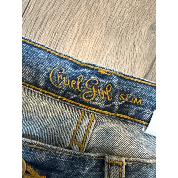 Cruel Girl Slim Fit Jeans Size 9 Regular M2M Blue Denim 100% Cotton Mid Rise - Picture 3 of 15